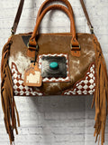 Ladies Brown Cow Purse