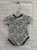 Size 3-6 months Girl's White Zebra Onesie
