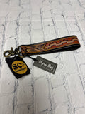 Ladies Black Print MYRA Key Fob