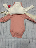 Size 6-9 Months Girl's Cream Print Chick Pea Onesie