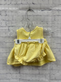 Size 3-6 months Girl's Yellow Cat & Jack Short Set