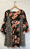 Size Large Ladies Black Floral Umgee Dress