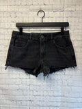 Size 3 Ladies Black Denim Garage Shorts