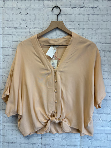 Size Medium Ladies Orange Blouse