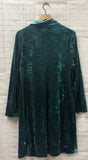 Size Medium Ladies Teal Velour Cato Blouse