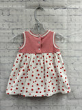 Size 9 Months Girl's White Print Onesie