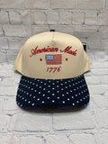 Ladies Navy Polka Dot C.C Hat