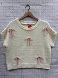 Size Medium Ladies White blu pepper Sweater