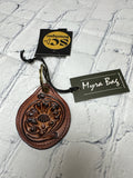 Brown Floral MYRA Keychain