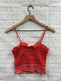 Size Small Ladies Red Print Gianni Bini Tank Blouse