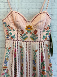 Size X-Small Ladies Pink Floral Tank Dress