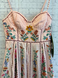 Size X-Small Ladies Pink Floral Tank Dress