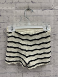Size 3t Girl's Cream Stripe Short Set