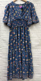 Size Small Ladies Blue Floral Max Studio Dress