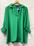 Size XL Ladies Green Blouse