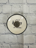 White Properly Improper Ring Dish