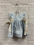Size 6 months Girl's Blue Stripe Edgehill Collection Short Set