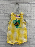 Size 3-6 months Girl's Yellow Gingham Old Navy Romper
