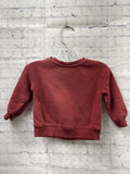 Size 6 months Unisex Maroon Print Little Co. Sweatshirt