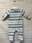 Size 6 months Boy's Blue Stripe Carters Sleeper