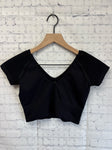 Size X-Small Ladies Black Aerie Workout Top