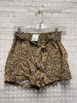 Size X-Small Ladies Tan Animal Print Aerie Shorts