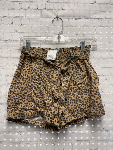 Size X-Small Ladies Tan Animal Print Aerie Shorts