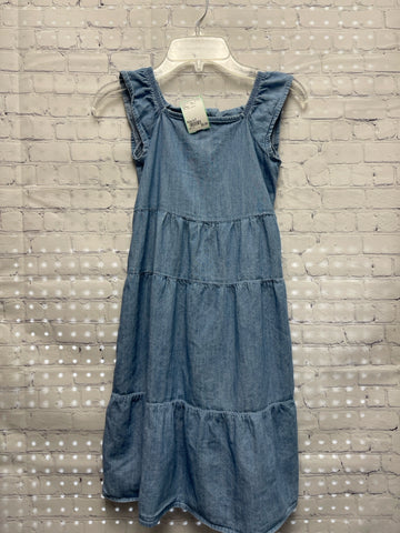Size 6-7 Girl's Blue Denim Old Navy Dress