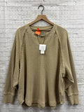 Size Small Ladies Tan American Eagle Top