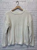Size Medium Ladies White Orvis Sweater