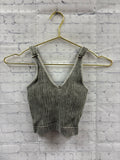 Size S/M Ladies Brown Ribbed Zenana Tank Top