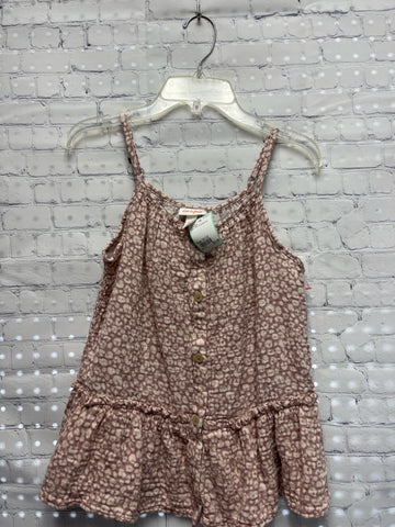 Size 10-12 Girl's Pink Animal Print Cat & Jack Tank Top