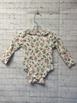 Size 12-18 Months Girl's White Floral Old Navy Onesie