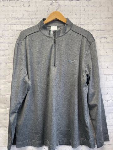 Size X-Large Men's Gray Greg Norman Pullover