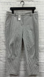 Size 10 Ladies Gray Stripe Loft Pants