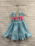 Size 2T Girl's Blue Print Rare Edition Tank Dress