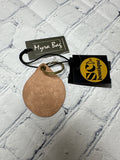 Brown Floral MYRA Keychain