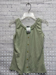 Size 10-12 Girl's Green art class Tank Top