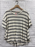 Size Small Ladies White Stripe Andree Top