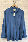 Size Large Ladies Blue American Eagle Blouse