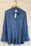 Size Large Ladies Blue American Eagle Blouse