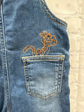 Size 9 Months Unisex Denim Oshkosh Overall
