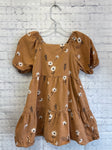 Size 5T Girl's Brown Floral Little Co. Dress