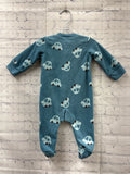 Size 3 Months Boy's Blue Print Carters Sleeper