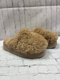 Size 7 Ladies Brown FUR Ugg Slipper