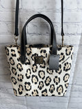 Ladies Cream Animal Print Dooney Bourke Purse