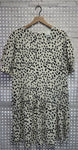 Size Large Ladies Cream Print Dress