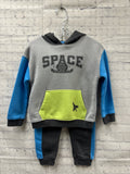 Size 3t Boy's Gray Cat & Jack Pantset