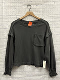 Size XXS Ladies Gray Pilcro Top