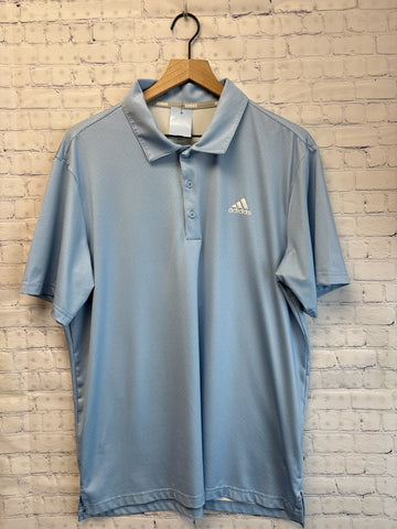 Size Large Men's Blue Print Adidas Top